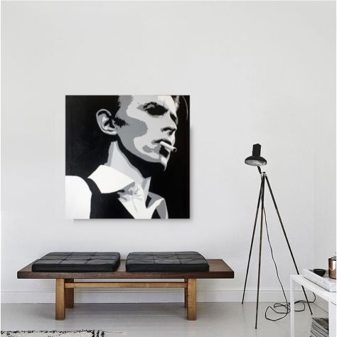 Quadro Pop Art dipinto a mano David Bowie