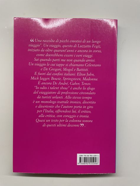 Libro "Io odio i talent show" di Mario Luzzatto Fegiz – nuovo - Foto 2