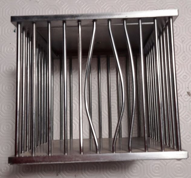 Gabbia acciaio con sbarre divelte 14x14xh12 - Foto 7