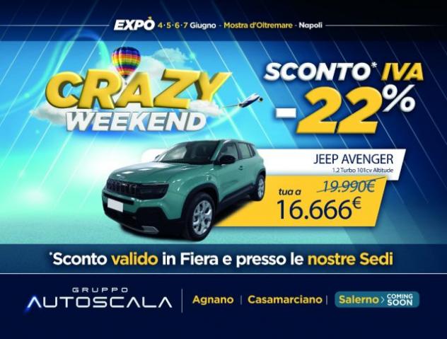 JEEP Avenger 1.2 Turbo 101cv Altitude rif. 23764155