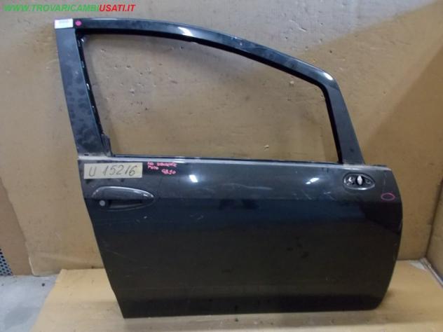 PORTA ANT.D. NERO MET.(PICC. AMMAC.) (No Alzavetro, No serratura, No Vetro). FIAT PUNTO (2Y/4C/3X)  Carrozzeria  Lamierati esterni  Porte  Porta ant.