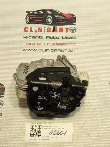 SERRATURA ANTERIORE SINISTRA AUDI A4 Berlina (8E) 8E1837015 (0407) - Foto 3