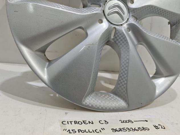 COPRI CERCHIO CITROEN C3 Serie 9685336580 R15 (0915) - Foto 4