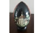 Uovo di Pasqua russo  in legno dipinto a mano  fir