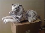 Tigre bianca peluche con cucciolo