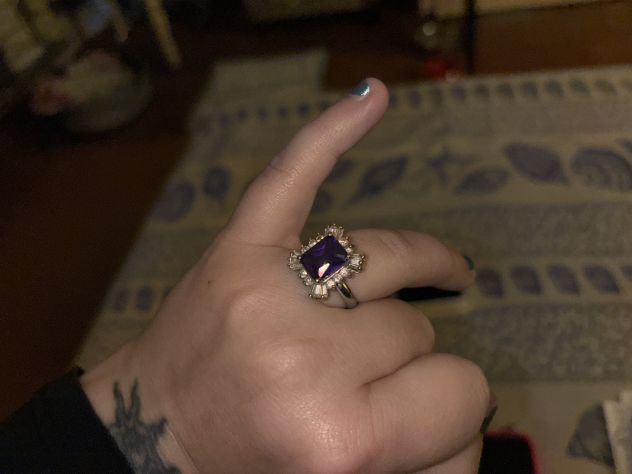 ANELLO IN OTTIME CONDIZIONI,MISURA REGOLABILE,BIGIOTTERIA,DA DONNA,IN METALLO E - Foto 10