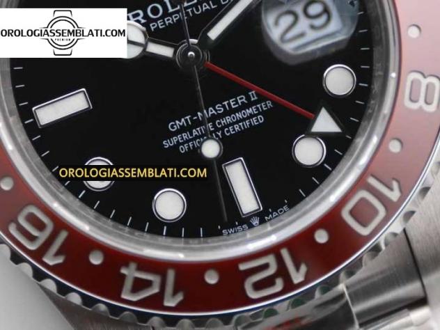 Replica Rolex GMT MASTER II 126710 BLRO 904L SS MIGLIOR EDIZIONE SU BRACCIALE OYSTER 3285 - Foto 4