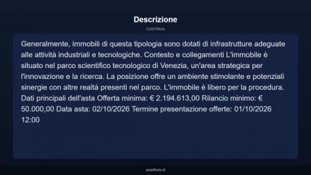 Immobile in asta di 8000 m² in vendita a Venezia - Foto 3