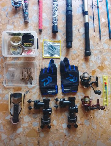 Lotto Canne da pesca Trota mare lago Spinning Fiume torrente Attrezzatura fondo - Foto 3