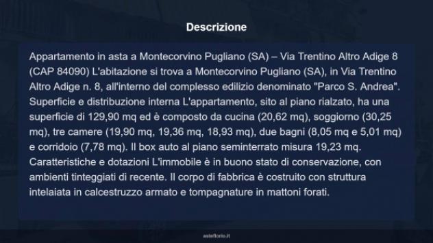 Immobile in asta di 129 m² con più di 5 locali e box auto in vendita a Montecorvino Pugliano - Foto 9