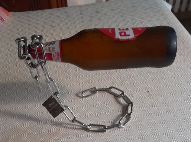 Portabottiglie chain in metallo a forma di catena - Foto 6