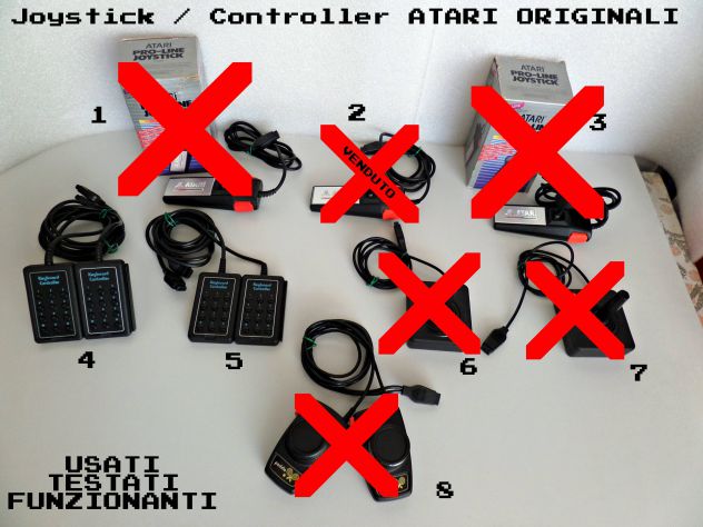 Joystick e PAD ATARI ORIGINALI (vari modelli) (9 PIN) spinotto ATARI