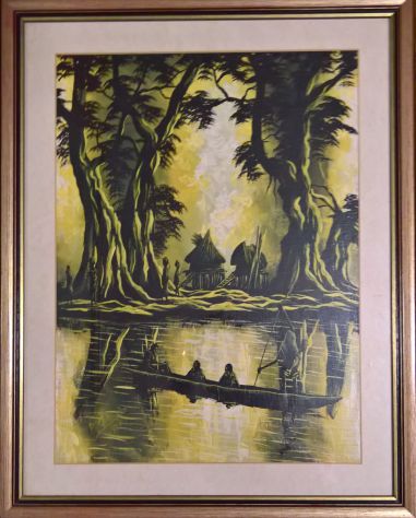 QUADRO PAESAGGIO AFRICANO