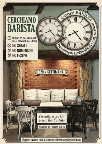ASSUMIAMO BARISTA FOSSANO
