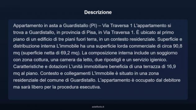 Immobile in asta di 90 m² in vendita a Guardistallo - Foto 3