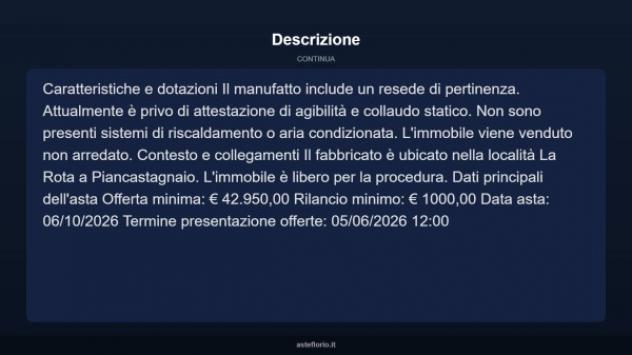 Immobile in asta di 356 m² in vendita a Piancastagnaio - Foto 9