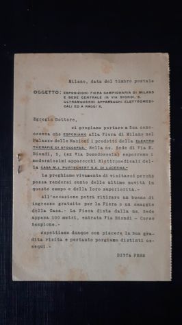 cartolina pubblicitaria fiera milano antica vintage anni 40 1949 buono stato - Foto 2