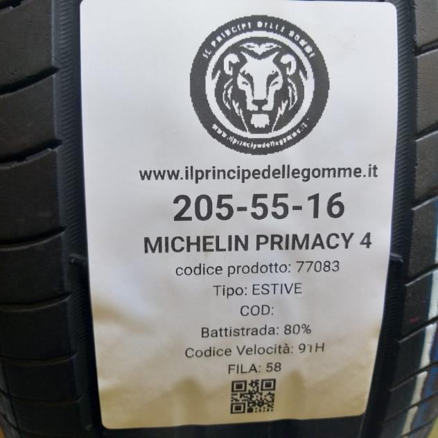 4 GOMME 205 55 16 MICHELIN A77083 - Foto 2