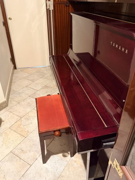 Raro Pianoforte verticale Yamaha U3 bordeaux - Foto 4