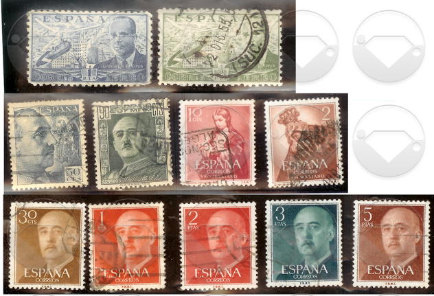 SPAGNA 1923-2001 lotto francobolli usati - Foto 2