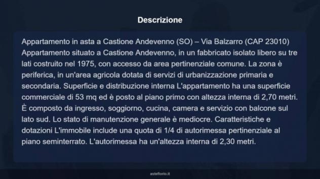 Immobile in asta di 53 m² in vendita a Castione Andevenno - Foto 15