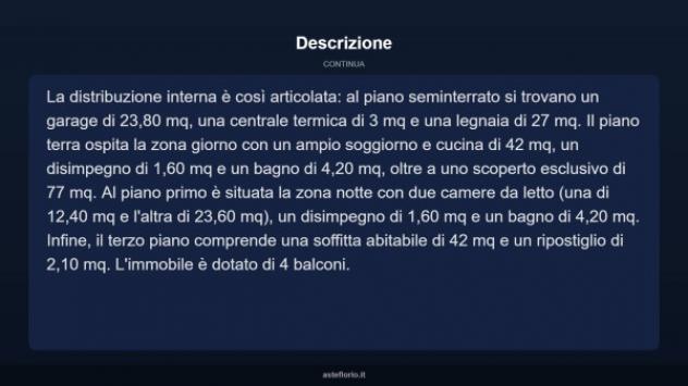 Immobile in asta di 140 m², box auto in vendita a Sant'Angelo in Vado - Foto 4