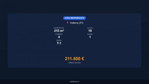 Immobile in asta di 215 m² con più di 5 locali in vendita a Volterra - Foto 16