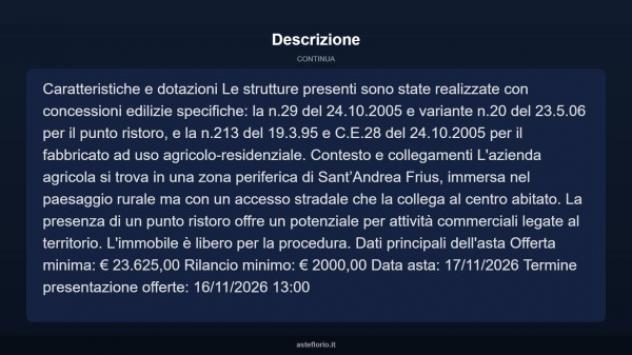 Immobile in asta di 150 m² in vendita a Sant'Andrea Frius - Foto 5