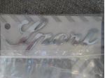 LOGO FREGIO EMBLEMA ADESIVO SCRITTA " SPORT " CROMATA ALFA 156 - ALFA 50501749