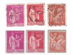 A142 - RARA VARITA' DI FRANCOBOLLI FRANCESI