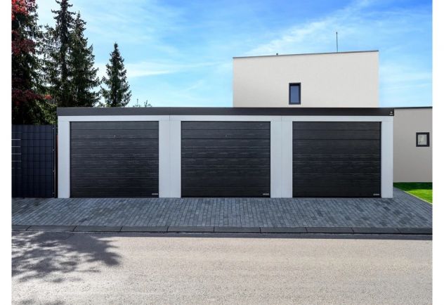 Garage prefabbricato GARDEON 9×6 m con 3 portoni Hörmann - Foto 3