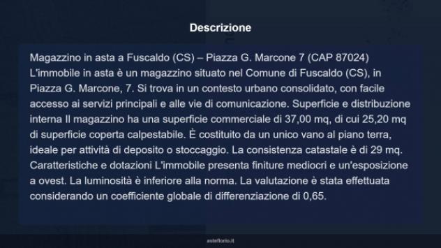 Immobile in asta di 29 m² in vendita a Fuscaldo - Foto 9