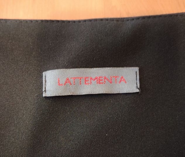Gonna lunga donna con inserti floreali nera tg XL di Lattementa - Foto 6