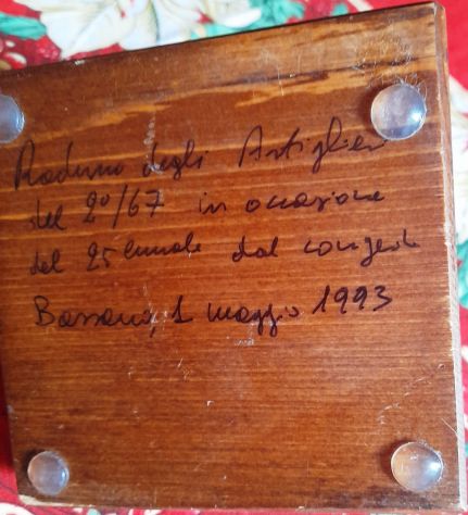 Cappello d’alpino in ottone e legno 10x10 con dedica - Foto 4
