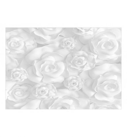 Fotomurale Adesivo Rose Bianche ARREDALACASA - Foto 2