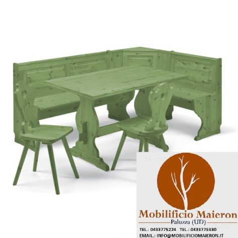 Mobili Rustici In Legno Napoli Arredo Taverne Soggiorni Giropanca Tavolo Sedie - Foto 3