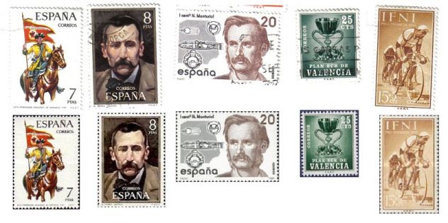 A171 - RARA VARITA' DI FRANCOBOLLI SPAGNA