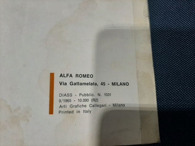 ALFA ROMEO ALLEGATO ORIGINALE GIULIA TI 1965 - Foto 4