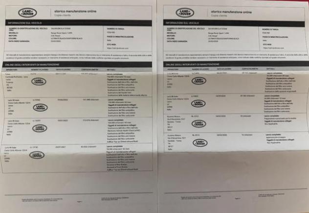 LAND ROVER Range Rover Sport 3.0 SDV6 249 CV HSE Dynamic / TAGLIANDI UFFICIALI rif. 24043754 - Foto 7