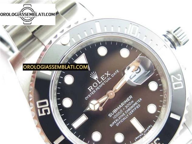 Rolex Replica SUBMARINER 116610 LN CERAMICA NERA 1:1 BEST EDITION CASSA E BRACCIALE IN SS 904L SA3135 V11 - Foto 4