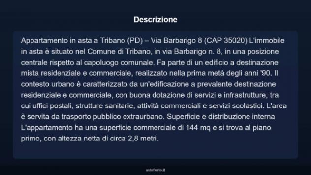 Immobile in asta di 144 m² con più di 5 locali in vendita a Tribano - Foto 3
