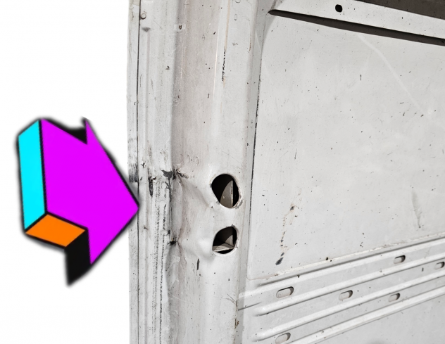 PORTA CARICO POSTERIORE A BATTENTE DX NON VETRATA IVECO Daily 35C10 3804503 (0609) - Foto 9