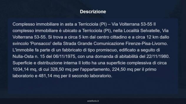 Immobile in asta di 1034 m² in vendita a Terricciola - Foto 4