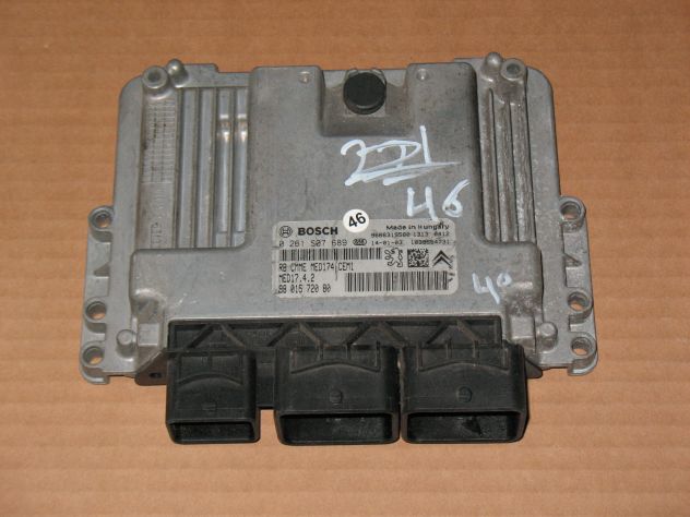 0261S07689 ECU CENTRALINA CITROEN PEUGEOT MED17.4.2 9801572080 9666319580