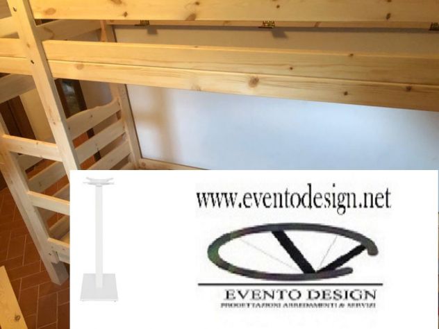 letto a castello in pino grezzo euro 589 - Foto 4