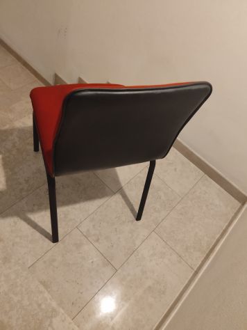 Coppia poltroncine tessuto rosso - Foto 3