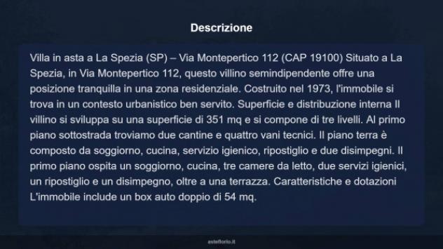 Immobile in asta di 351 m² con più di 5 locali e box auto doppio in vendita a La Spezia - Foto 16
