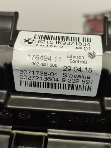 QUADRO STRUMENTI BMW Serie 1 F20 9232891 17649411 B47D20A (1119) - Foto 3
