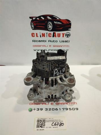 ALTERNATORE VOLKSWAGEN Polo 5° Serie 036903024H benzina 1390 (0917)