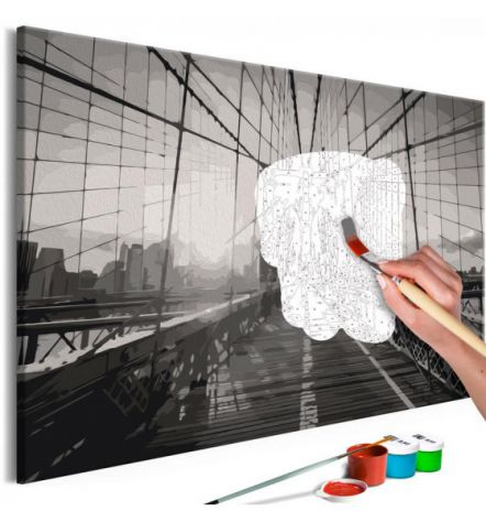 Quadro Fai Da Te 60x40 Cm. New York N.1 ARREDALACASA Spedizione Gratis - Foto 2